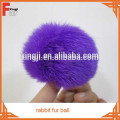 Kaninchenfell Pom Poms Ball für Schlüsselbund